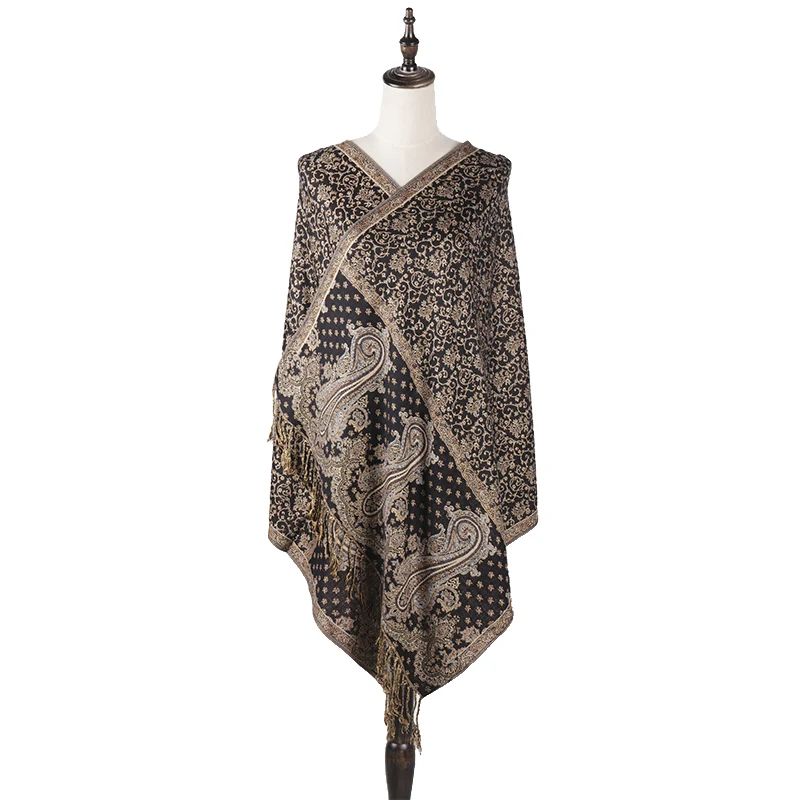 0,23 кг бренд Yilian принт Пейсли Ретро Персидский Узор шаль женский осенний и зимний модный шарф из хлопка для леди LL002