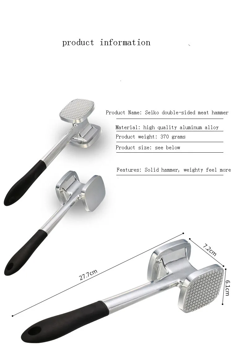 Geebake кухня практичный и удобный гаджеты двухсторонний алюминиевый квадратный молоток для мяса