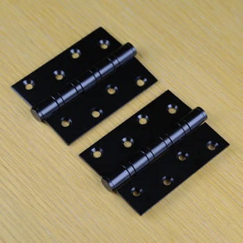 

Ke resistant imported stainless steel black matte black thick wood door bathroom villa door hinge