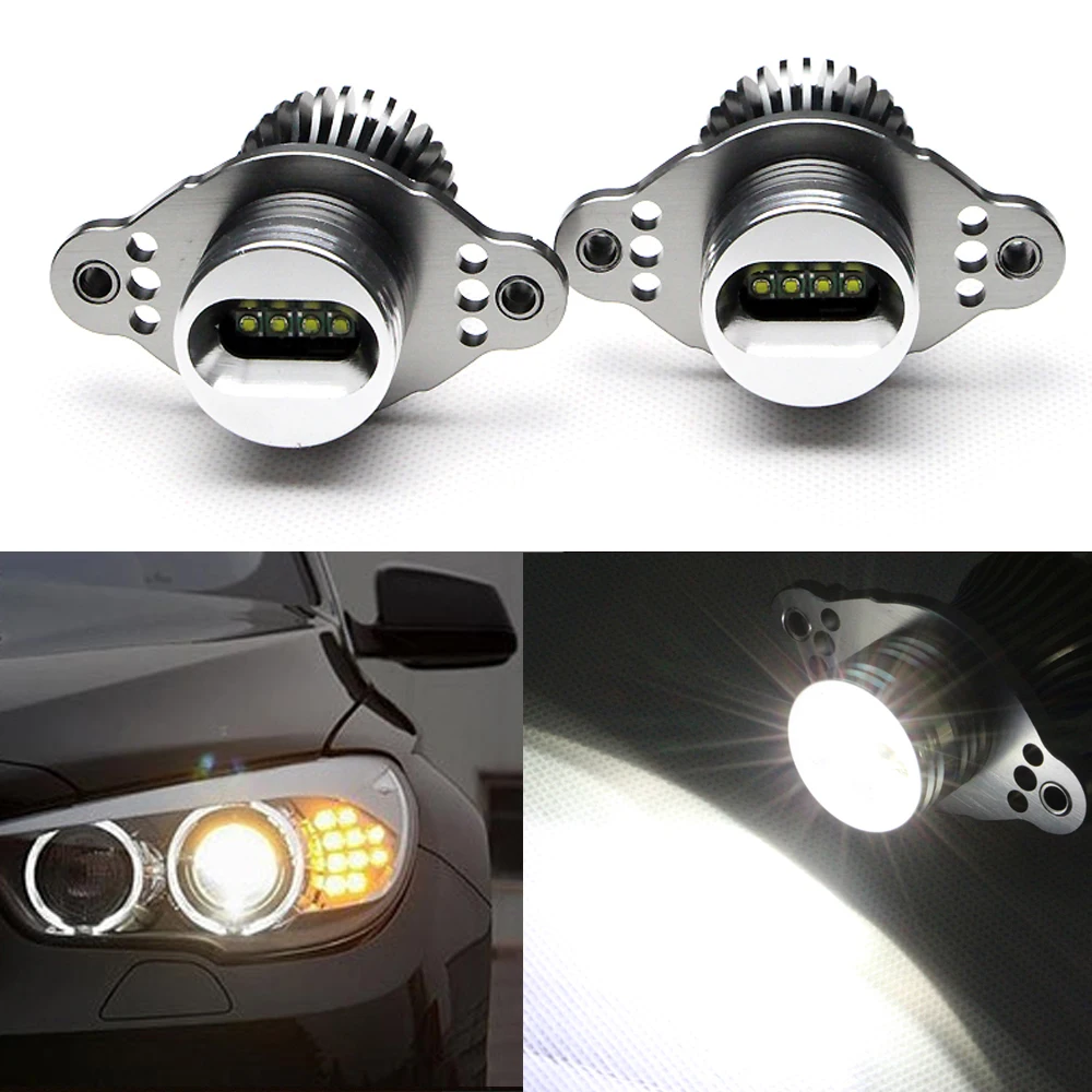 2pcs/SET Ultra Bright 20W 4x 5W LED Bulb Angel Eyes LED Marker 12V 20W