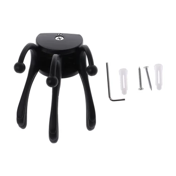 

Stainless Steel Wall Mounted Clothes Hanger Rotation Three-hooks Towel Coat Robe Hook
