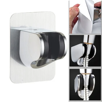 

1PC Adjustable Shower Head Holder Self-adhesive Wall Mounted Bracket Drill-free Showerhead Rack Bathroom Accessories