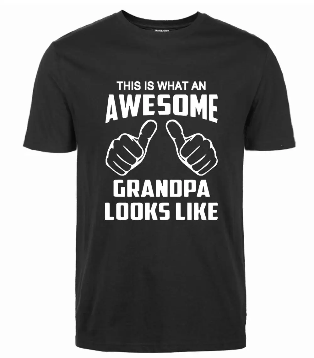 

Funny Mens T Shirt This Is What An Awesome Grandpa Looks Like Cotton Letter Print Short Sleeve Tee Shirt 2019 Casual O-Neck Tops