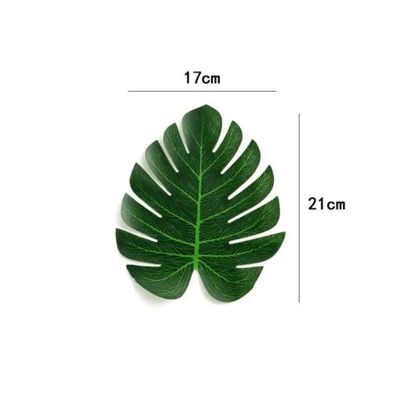 5 шт. Искусственный лист тропические Пальмовые Листья Имитация листьев для Luau украшения для тематических вечеринок DIY домашний сад украшения реквизит для фотосессии - Цвет: A7
