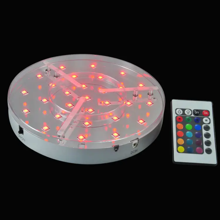 20 шт./лот супер яркий Перезаряжаемые Multicolors RGB светодиодный под стол света с одним RF пульт дистанционного управления для свадебных