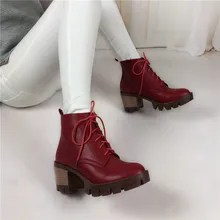 plus size 34 43 Hot Sale Platform Martin font b Boots b font font b Women