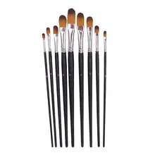 9 шт акварельные масляные краски набор кистей нейлоновые кисти для рисования