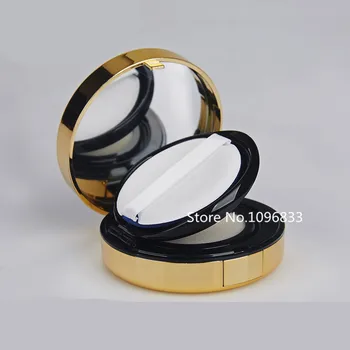 

Classical Black Gold CC Air Cushion Foundation Case Top Grade BB Cream Container DIY Plastic BB Cream Packing Box Container Tool