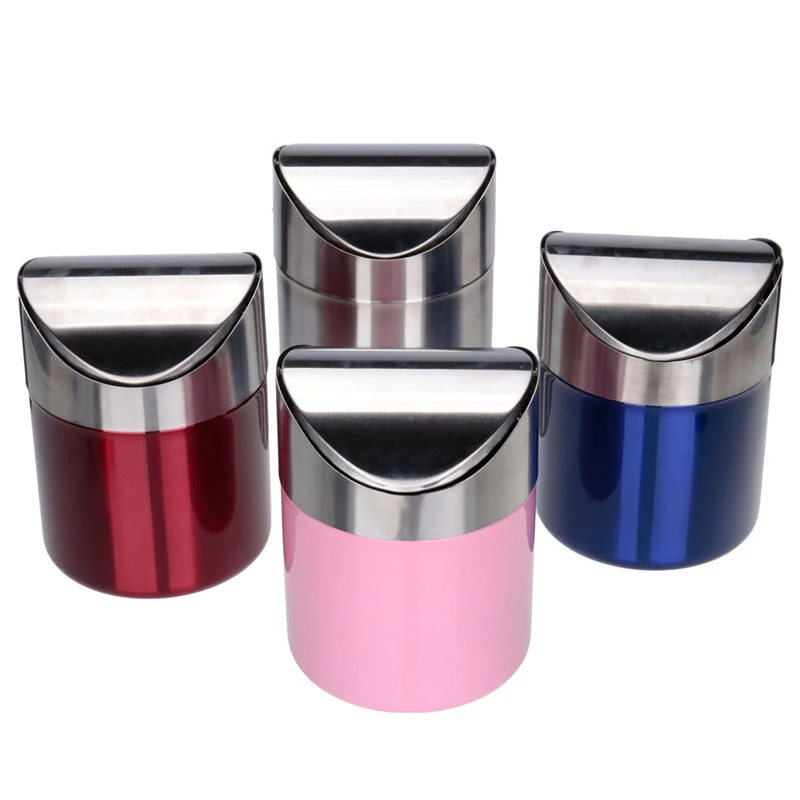 trash bin with swing lid