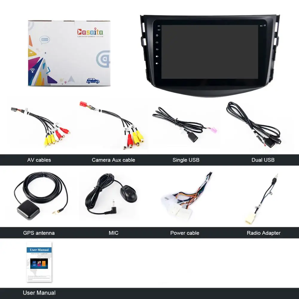 Android 9,0 Автомагнитола 2 Din gps Navi для Toyota RAV4 2009 2010 2011 2012 PX6 DSP 2.5D ips экран 4 Гб+ 64 Гб HDMI RDS wifi SWC RDS