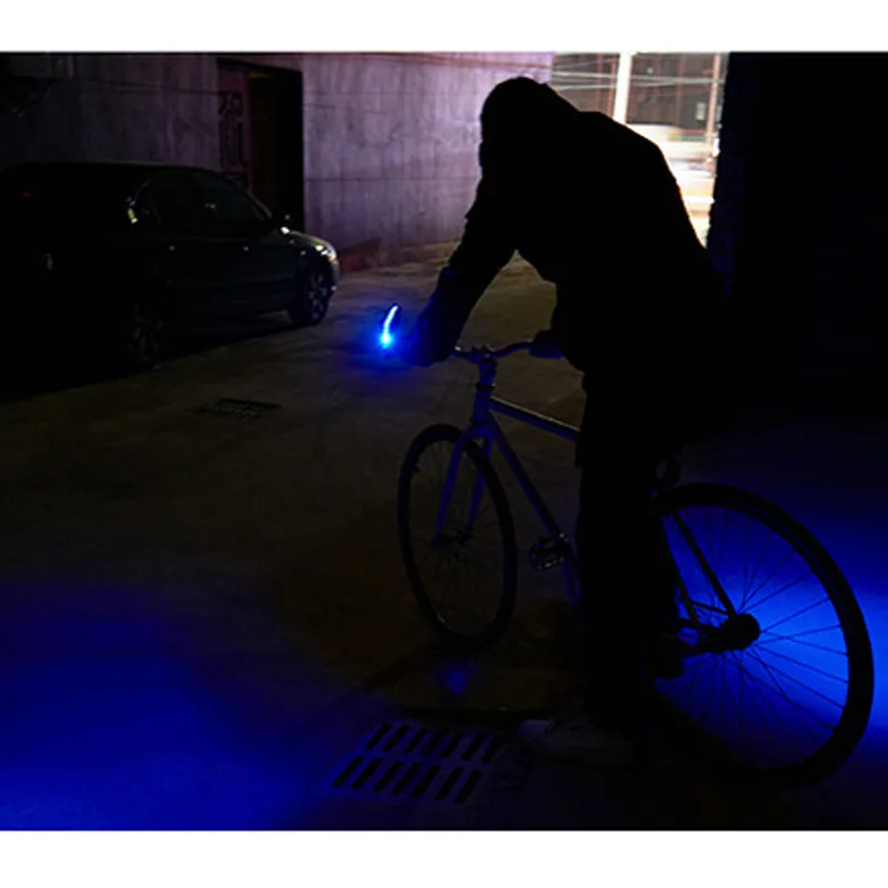 Cheap Bike Bicycle Handlebar Turn Signal Indicator Lights Safety Warning Light LED Blue Red High Brightness Energy Saving LED #JX 5