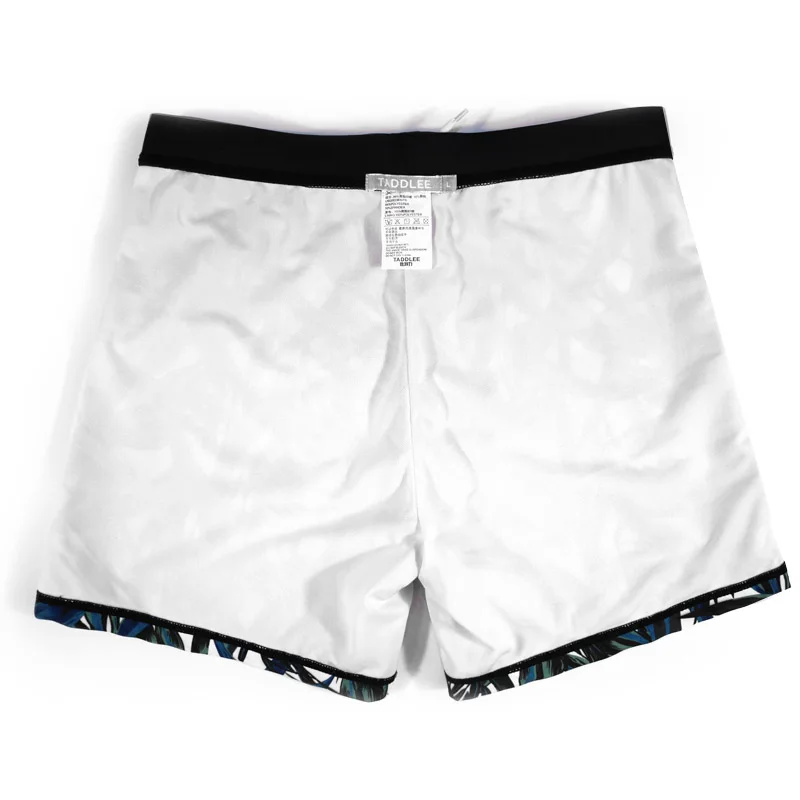 Taddlee Brand Sexy Men's Swimwear Swim Boxer Trunks Long Basic Swimming Board Shorts Surfing 3D High Rise Swimsuits Big Size XXL