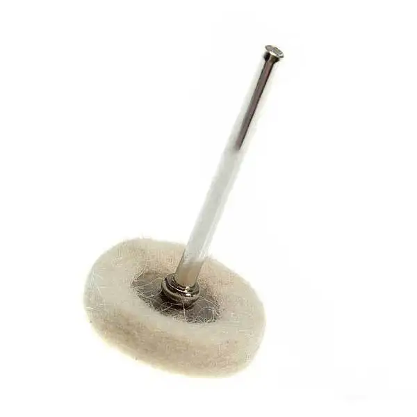 TradeLine 1pc Felt for Buffing Wheels Watch Crystal Polish Powder Tool