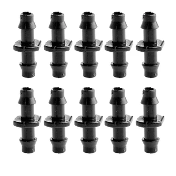 

50 Pcs Barbed Double Way Connector Micro Irrigation 4/7 Watering Tube Joint Pipe Adapter TB Sale