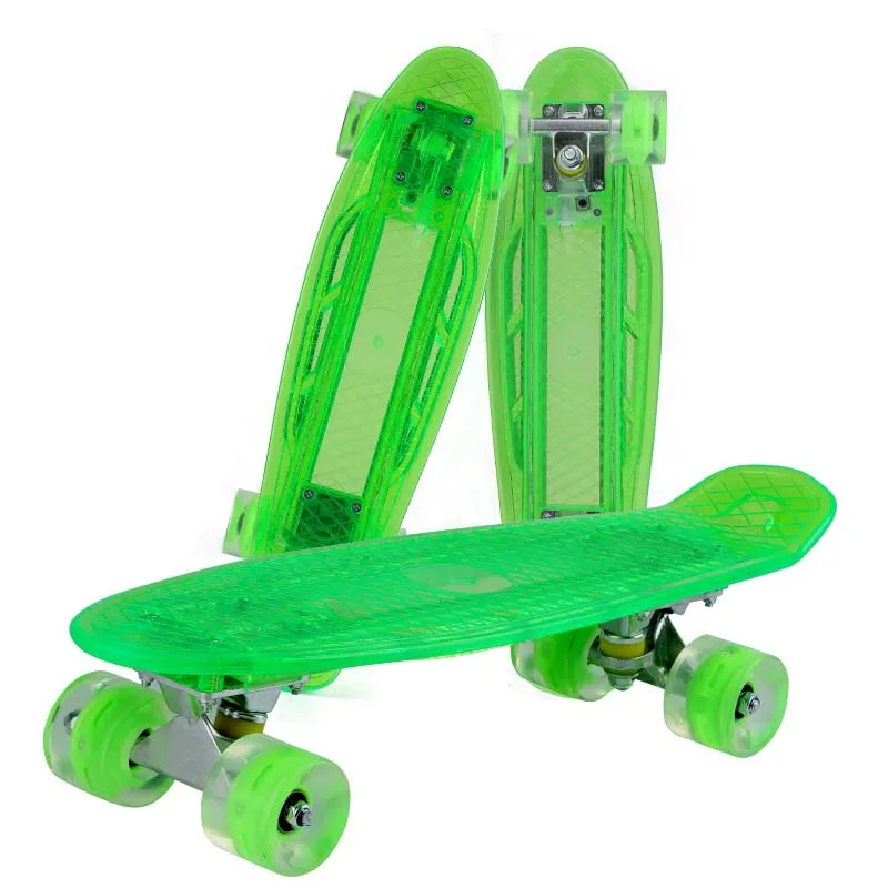 4 Wheels Children Skate Board with LED lights, New Designed Child Skateboard