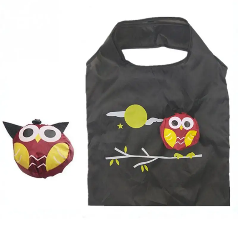 Portable Folding Shopping Bag With Handle Ladies Easy Food Storage Tote Soft Cartoon Animal Travel Reusable Eco-friendly Gift Portable Folding Shopping Bag With Handle Ladies Easy Food Storage Tote Soft Cartoon Animal Travel Reusable Eco-friendly Gift