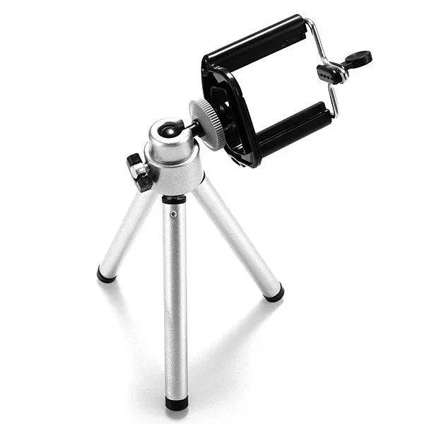 Universal car Mobile Phone stand tripod + Clip Holder mount bracket Adapter For iphone 5s 5c 4s camera samsung htc selfie stick | Мобильные