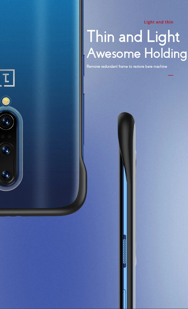 Тонкий Бескаркасный чехол для Oneplus 7 Pro тонкий прозрачный силиконовый Край Матовый Жесткий противоударный чехол для OnePlus 7 полуобернутый чехол