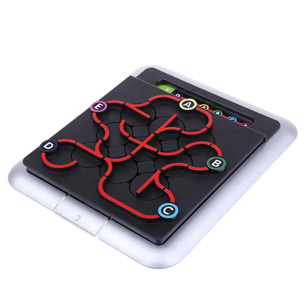 64 Levels 3D Subway Labyrinth Puzzles Game Brain Teaser for Kids Logic Thinking Training Toy