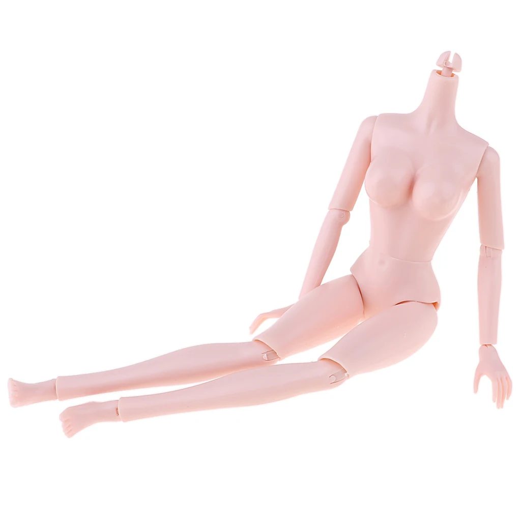 1/6 BJD Female Doll Big Bust Body DIY Body Parts High Quality Plastic Toy Ball Jointed Dolls Body for Children
