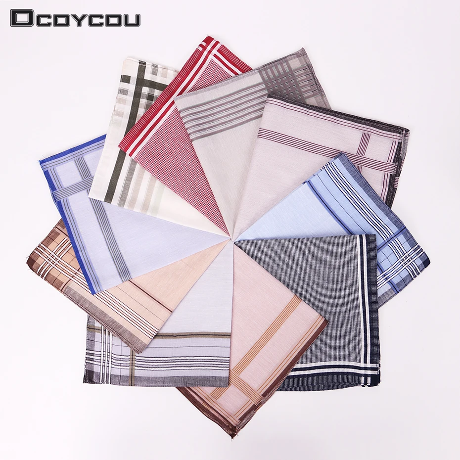 Buy 3PCS Classic Pattern Men Plaid Pocket Handkerchief
