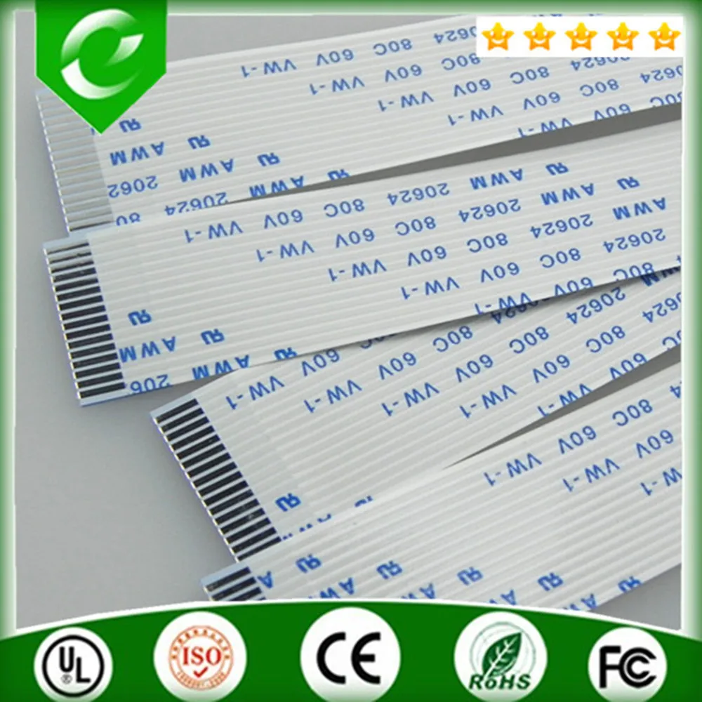 

High quality hot sale AWM 20624 1.0mm 16pin 100mm length type A Electronic Flexible Flat FFC Cable 5pcs/lot