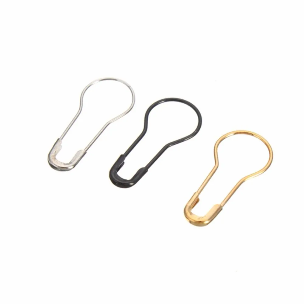200pcs* 21mm Metal Iron Gourd Pin Safety Pins Clothing Tag Pins Bulb