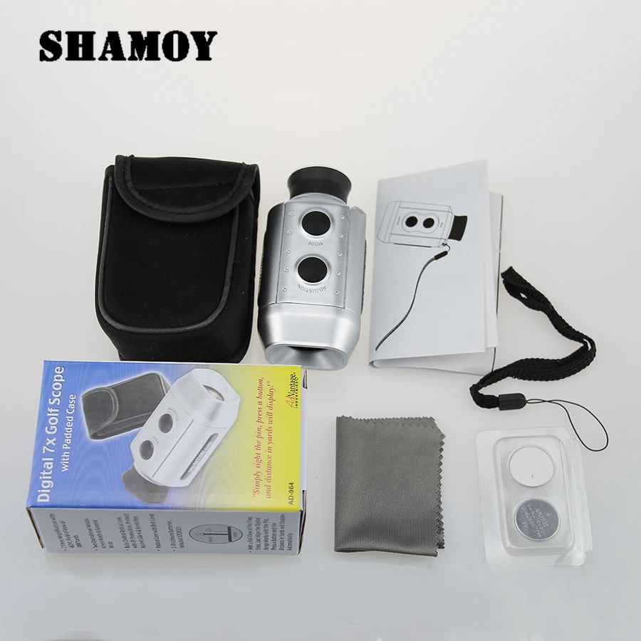 SHAMOY 7*18 ручной Монокуляр Гольф дальномер измеритель расстояния Охота телескоп мера открытый 1000 ярдов 718