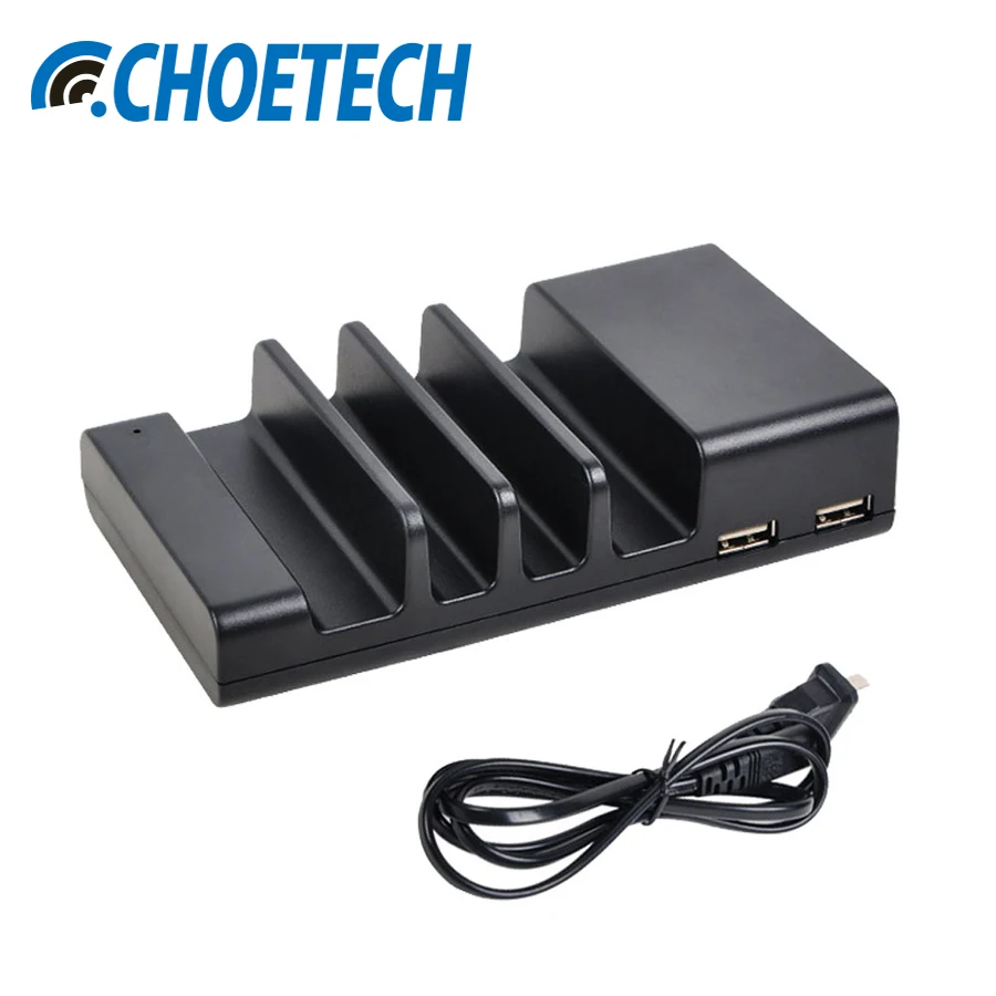 CHOETECH 4 ميناء USB شاحن لسطح المكتب العالمي محطة لشحن الهاتف المحمول قفص الاتهام لعدة أجهزة الهاتف الذكي أقراص CHOETECH 4 ميناء USB شاحن لسطح المكتب العالمي محطة لشحن الهاتف المحمول قفص الاتهام لعدة أجهزة الهاتف الذكي أقراص