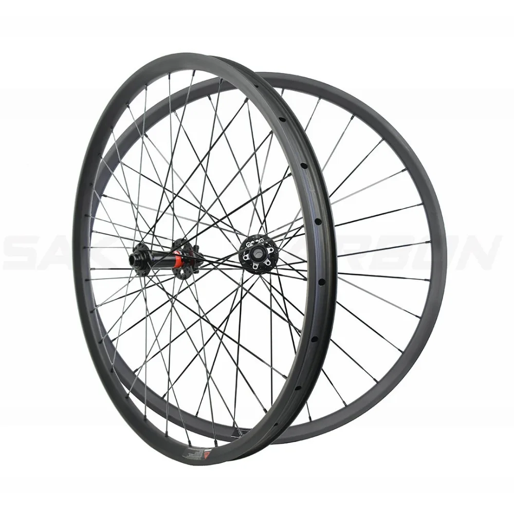 Sale MTB  AM carbon wheels 29er carbon wheels deep 25mm wide 30mm fwith novatec mtb hub 1