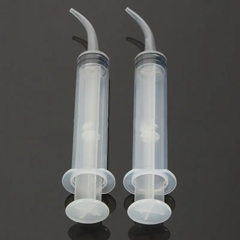 8 упаковок Одноразовый стоматологический оросительный шприц ирригатор полости рта шприц с изогнутый кончик 12cc