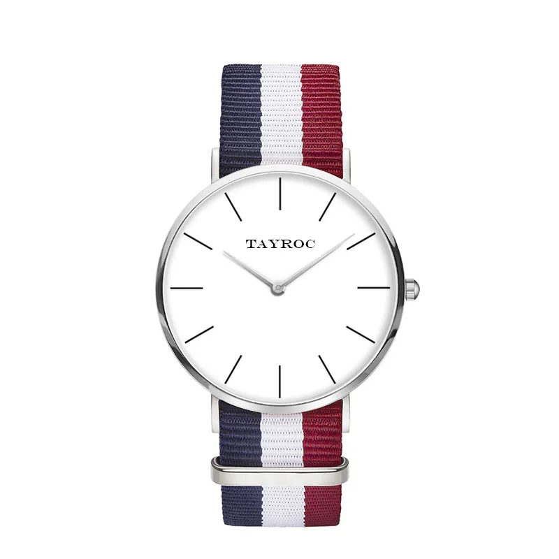 

2018 New Watches For Men Women Ultra Slim Quartz Watch with Simple Nylon Band Relogio Masculino Fashion Wristwatches