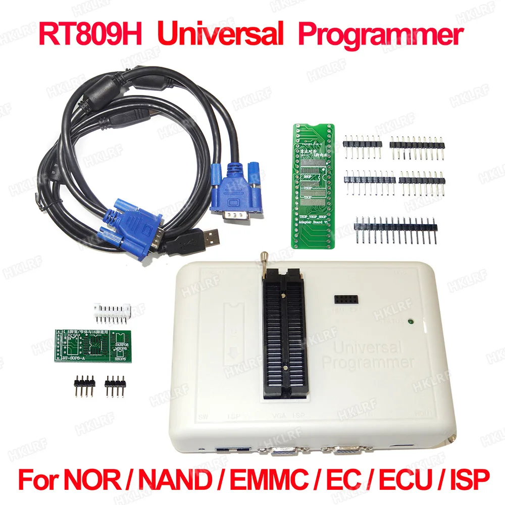 RT809H emmc-nand FLASH Быстрый универсальный программатор+ 55 адаптеров+ BGA63+ BGA64+ BGA169 адаптер emmc-nand