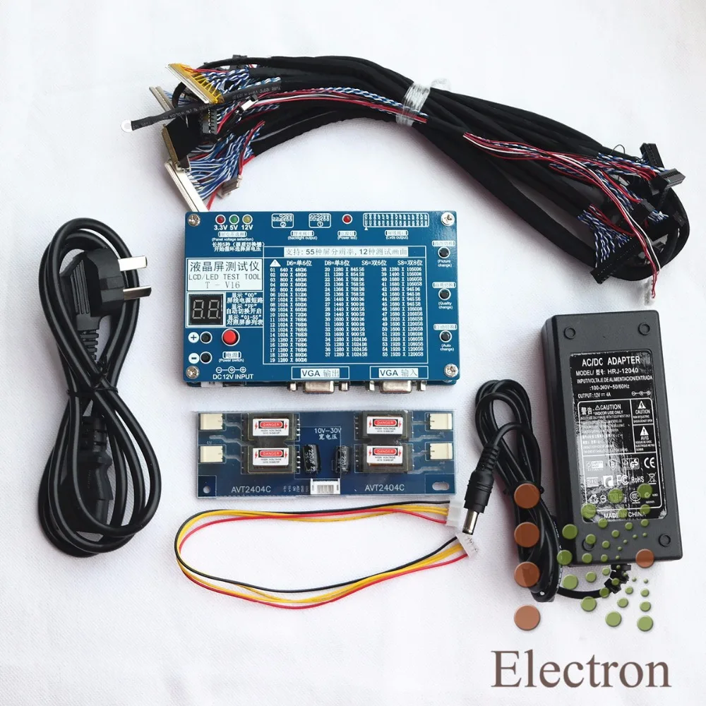 

Panel Tester,LED LCD Screen Tester Tool For TV Laptop Repair With Built-in 55 Kinds of Lvds Screen Resolutions Support 7-84
