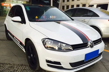 

Car Styling High-grade Car Body Stickers Grace Simple Sport Stripe Car Waterproof Sunscreen Vinyl Fresh No Color Fading Durable