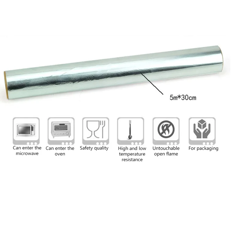 Barbecue Oven Aluminum Foil Paper Food Grade Thickening Baking Household Barbecue Foil Paper UD88