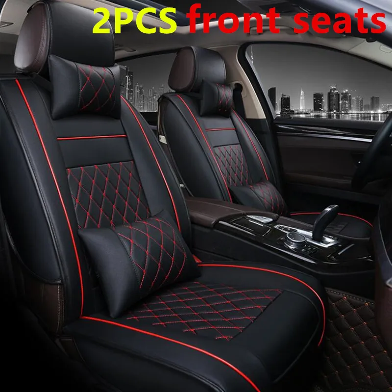 Чехол для автомобильного сиденья ssangyong kyron actyon korando rexton аксессуары Чехлы для автомобильного сиденья протектор - Название цвета: 2PC Deluxe Edition