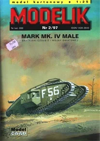 

Paper Model British Mark IV Tank PM25ML3