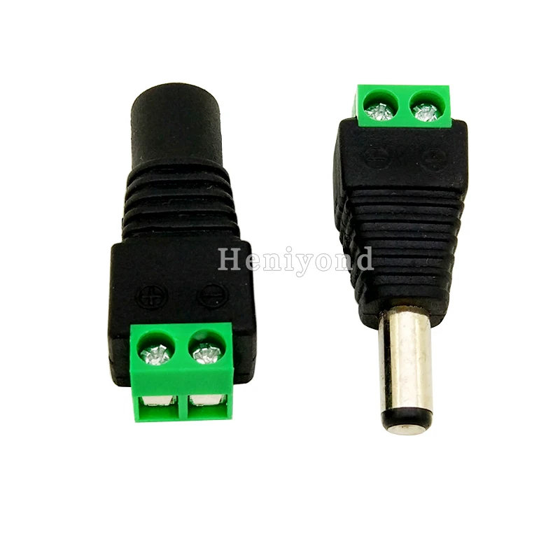 10 PAIRS 12V Male+Female 2.1×5.5MM DC Power Jack Plug Adapter Connector for CCTV or LED