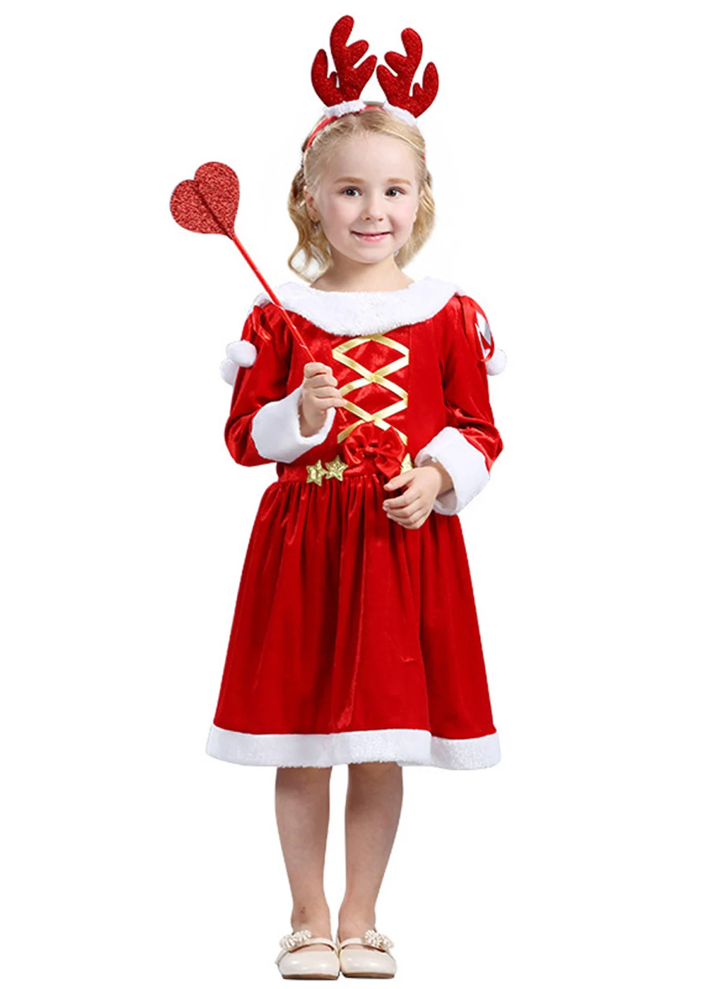 Boys Child 6 piece Santa Claus Suit Costume