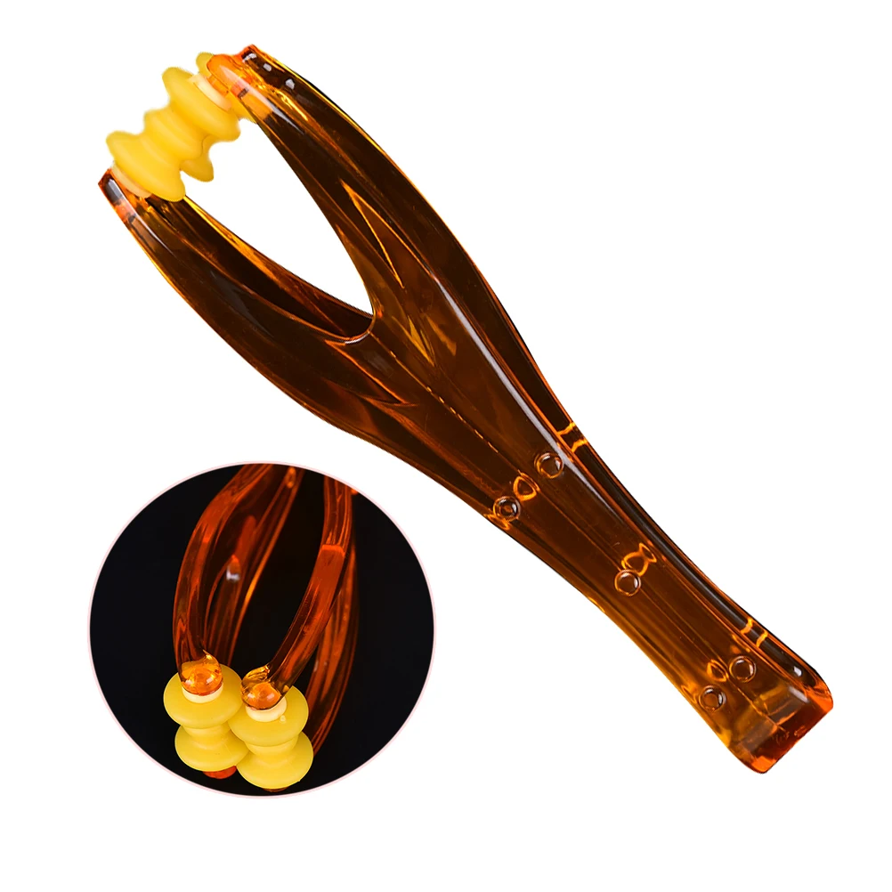 2 Rollers Hand Massager Elastic Handle Relax Finger Joints Blood