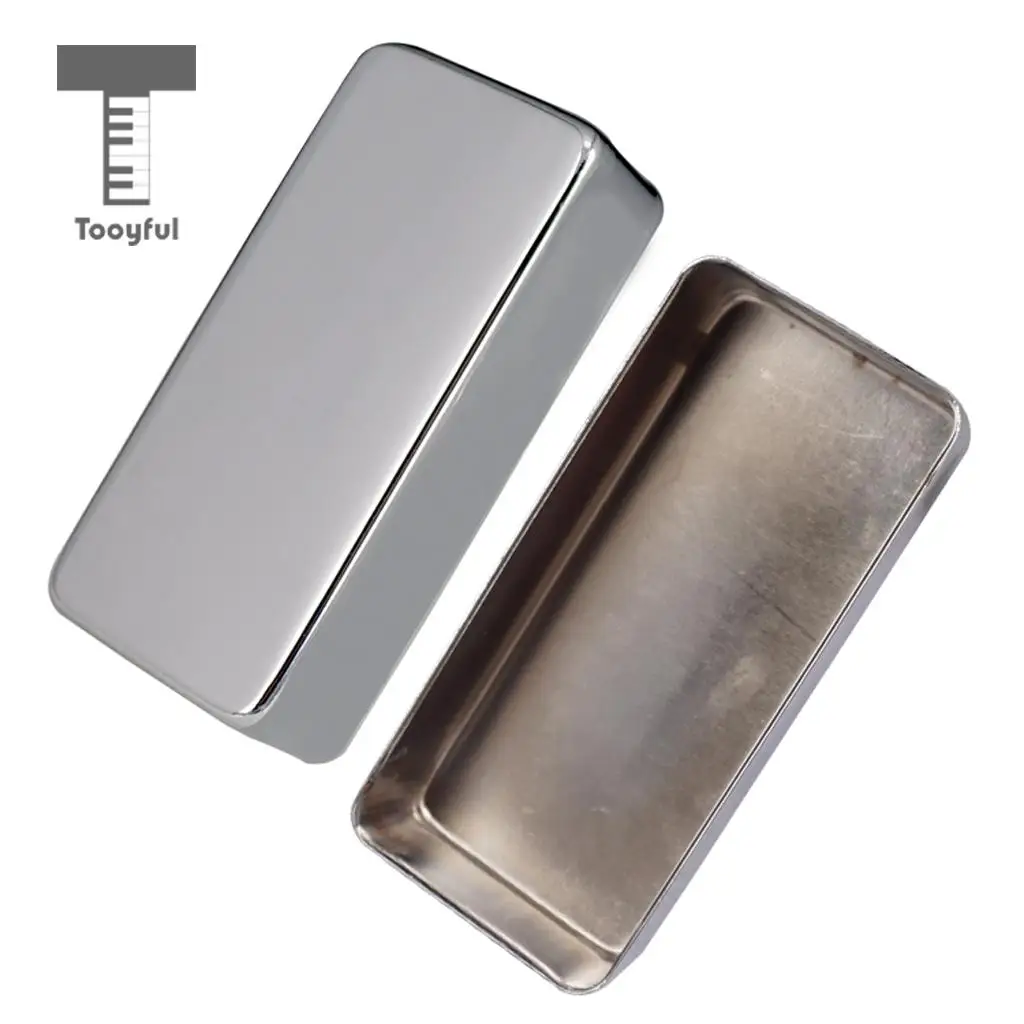 Tooyful 2 Pieces Sealed No Holes Humbucker Pickup Covers Shell for Electric Guitar Replacement Parts Black
