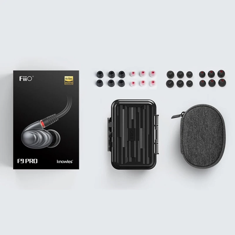 Наушники FiiO F9 Pro Triple Pilote Hybrid внутриканальные мониторы наушники с 1 синамиком и 2