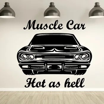 

Classic Car Wall Sticker for Bedroom Living Room Decoration Accessories Vinyl Removable Wall Decal Waterproof Background Poster
