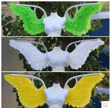 

New diamond design nice angel wings props catwalk show props festival Angel Feather wings Window props underwear catwalk