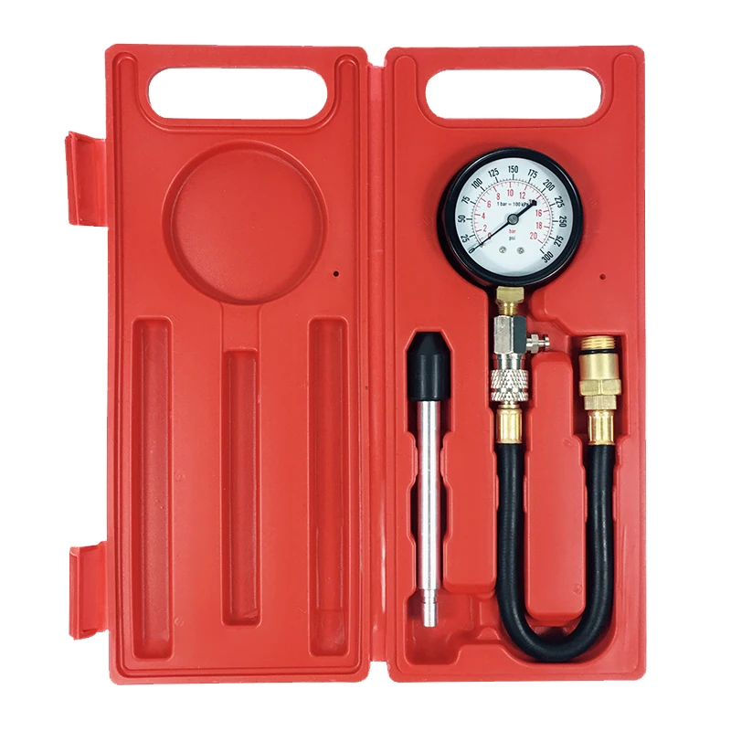 

G324 Auto Cylinder Compression Tester Pressure Gauge Repairing Tool High Precision Pneumatic Meter For Car Truck Motorcycle Bike