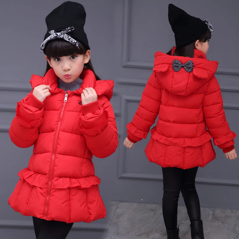 

Baby Girl Coat Kids Winter Fur Collar Jackets For Girl 1 2 3 4 5 6 7 8 9 10 11 Year 2018 New Fashion Toddler Girl Warm Snowsuit