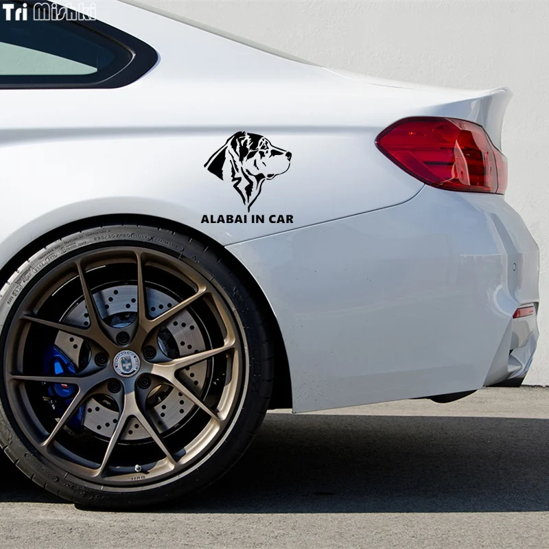 Tri Mishki HZX320# 15*15.2см alabai in car алабай в машине виниловые светоотражающие наклейки на