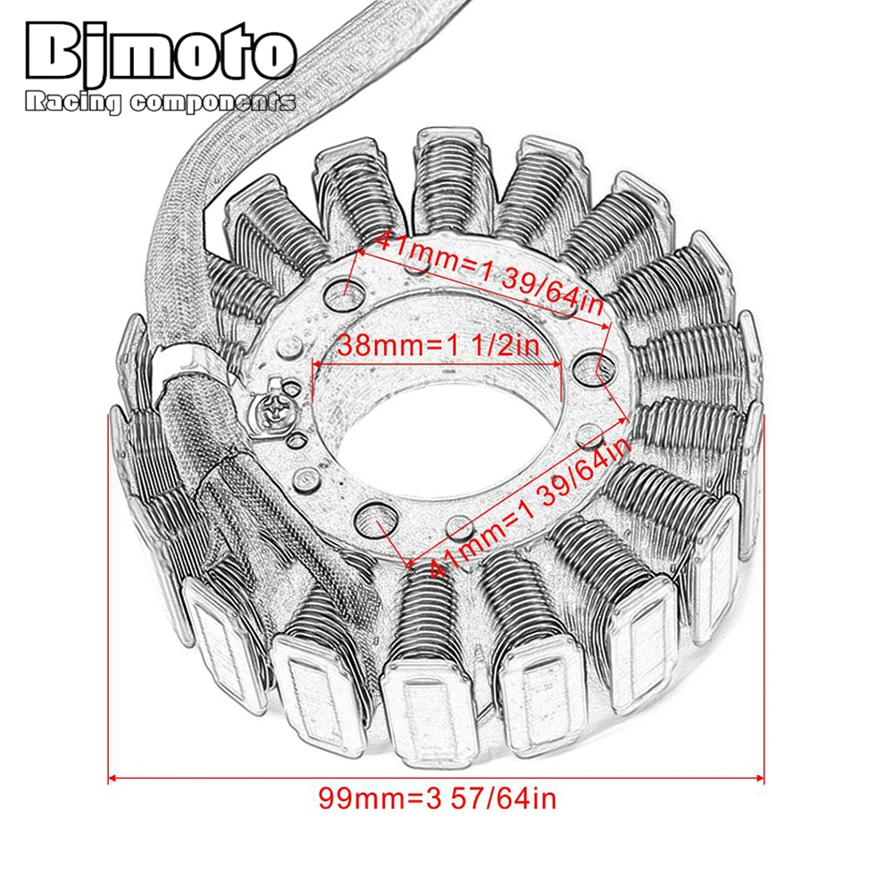 Катушка статора зажигания мотоцикла BJMOTO для Suzuki GSXR600 GSXR750 gsgsxr 600 750 Moto Двигатель-Магнето Зарядка для генератора катушки