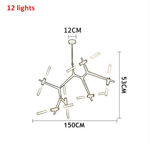 12 lights Американский Светодиодный Люстра Освещение Стекло люстры G9 подвесные светильники для Гостиная подвесной светильник - Цвет абажура: 12 lights